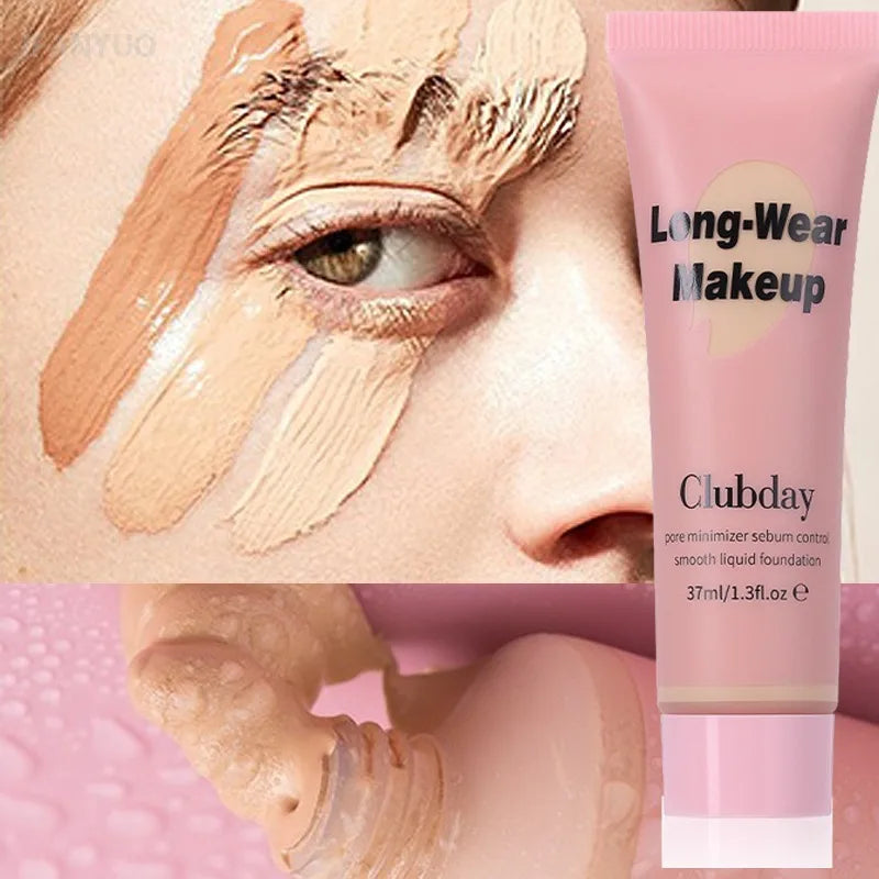 10 Colors Long Wear Liquid Foundation Waterproof Matte Makeup Base Full Coverage Pore Minimizing Creamy Foundation Face Makeup HIP