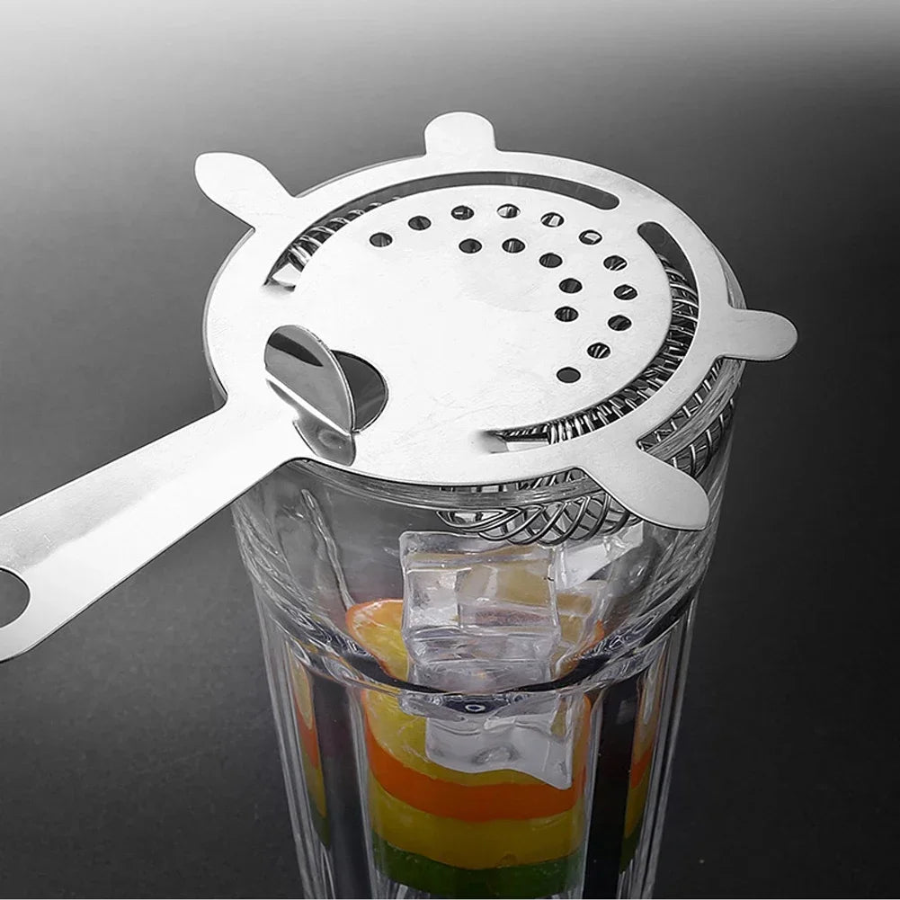 Professional Stainless Steel Martini Cocktail Strainer Shaker Mixed Drink Wine Cup Ice Filter Bar Accessories Gadgets Bar Tools HIP