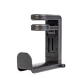 Under Desk Headphone Stand – 360° Rotating Clip-On Hanger Headphone Desk Hanger HIP Black