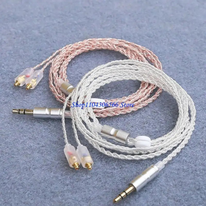 3.5mm to MMCX Headphone Cable 120cm – Silver Plated Copper Headphone Cable HIP