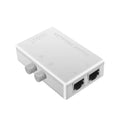 2-Port 1000Mbps Gigabit Network Switch – RJ45 Splitter Network Switch HIP 100M 2Ports White