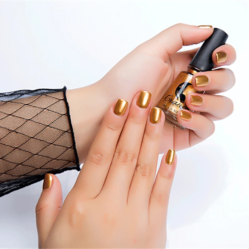 Gel Nail Polish without lamp Gel Semi-permanent Varnishes hybrid All for manicure Mirror Effect Metallic Shiny Glitter Silver HIP 02