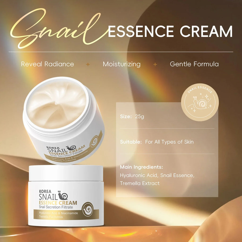 LAIKOU Snail Essence Face Cream 25g – Moisture & Firming Face Moisturizer Cream HIP