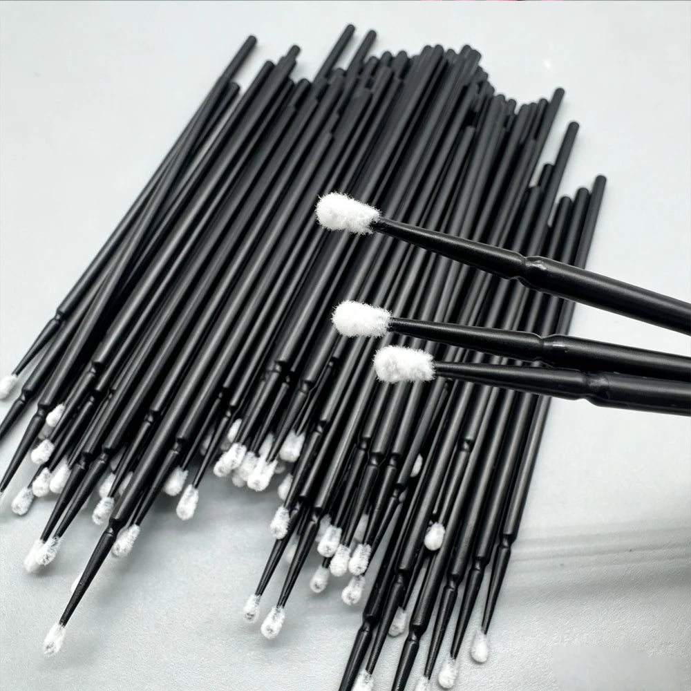 100-Pack Lash Extension Microbrush Cleaning Swabs | RUZOFO Lash Microbrush Set HIP