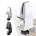 Aluminum Alloy Desk Baffle Clip & Glass Partition Clamp Desk Partition Clamp HIP 1-Black