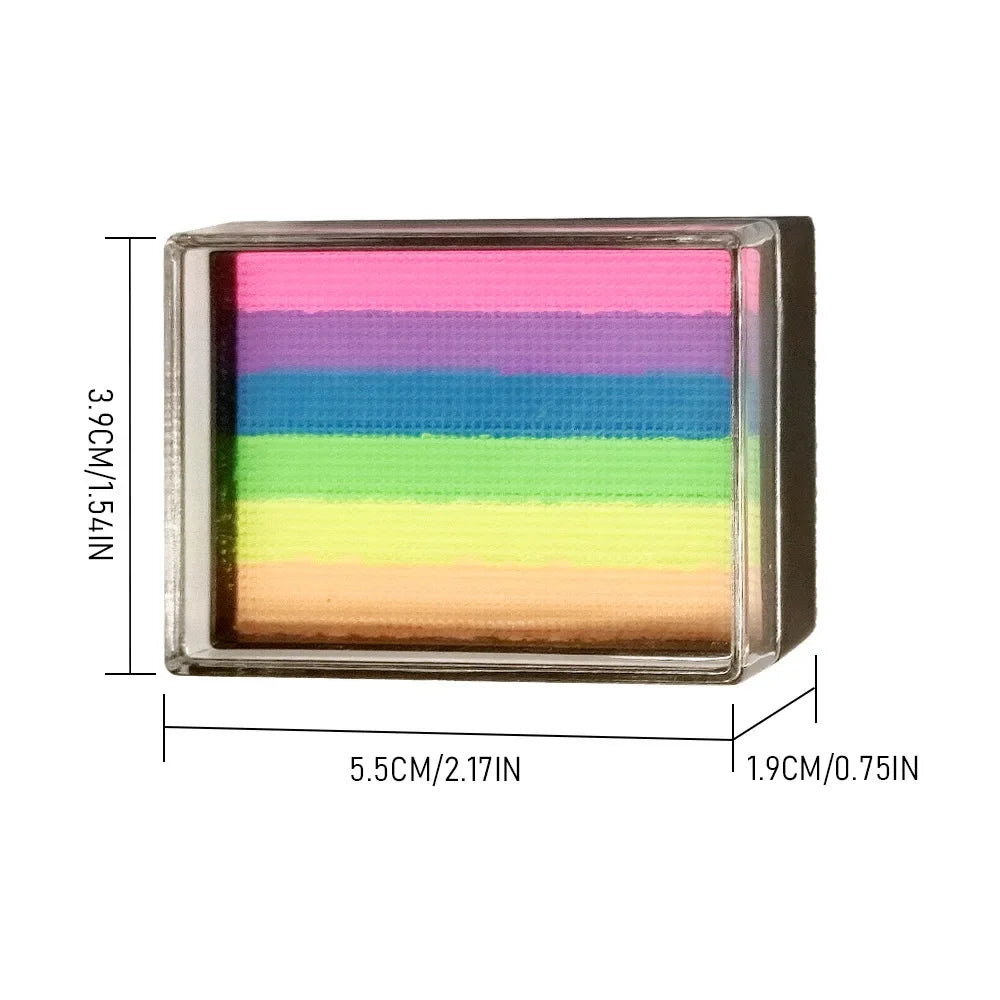 25g Rainbow Face & Body Paint Palette – Washable Split Cake Face & Body Paint HIP