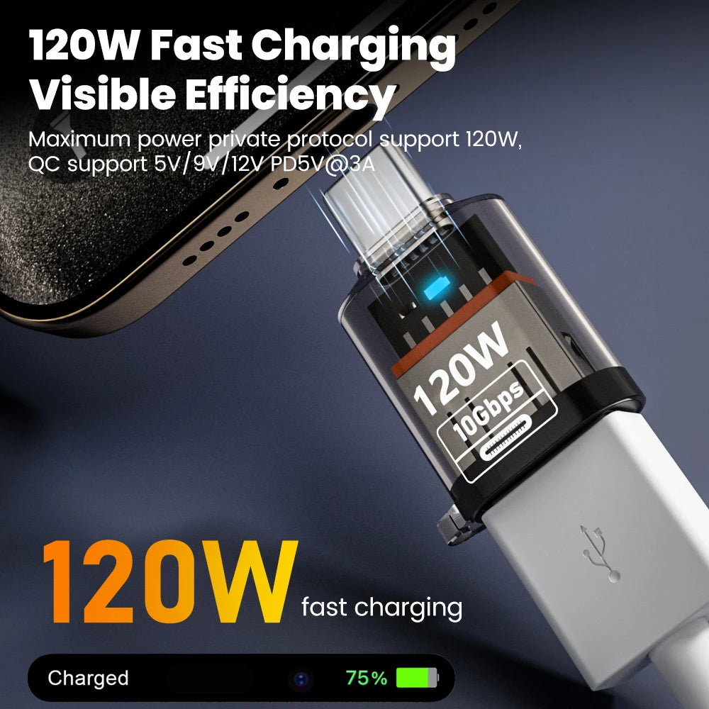 USB-C to USB 3.2 Adapter – 120W & 10Gbps Fast Transfer USB-C Adapter HIP