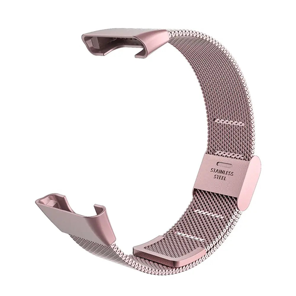 Nylon Replacement Strap for Xiaomi Band 7 Pro – Steel Clasp Smart Watch Band HIP rose pink