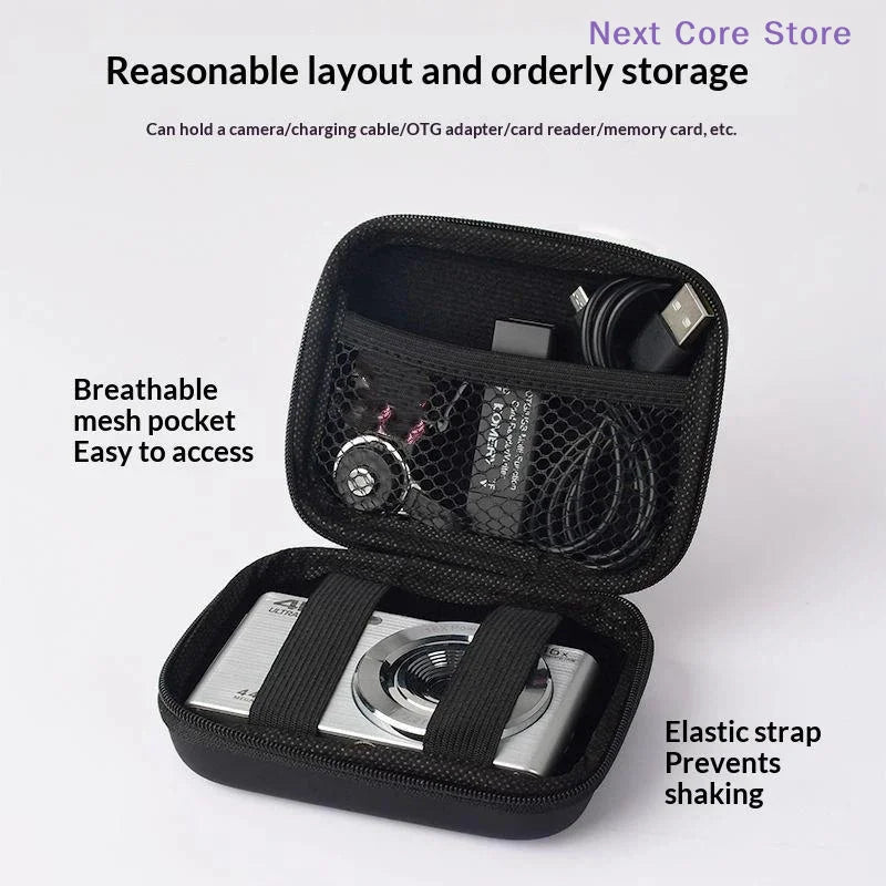 Hard Shell Camera Case – Shockproof PU Leather Travel Bag Camera Storage Case HIP