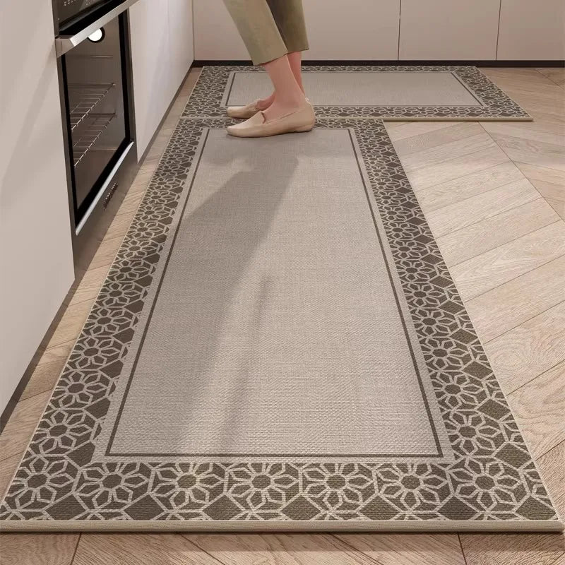 Minimalist Anti-Slip Kitchen Floor Mat – TPR Loop Pile Rug Kitchen Floor Mat HIP GU5747-QT 1pc 50x80cm