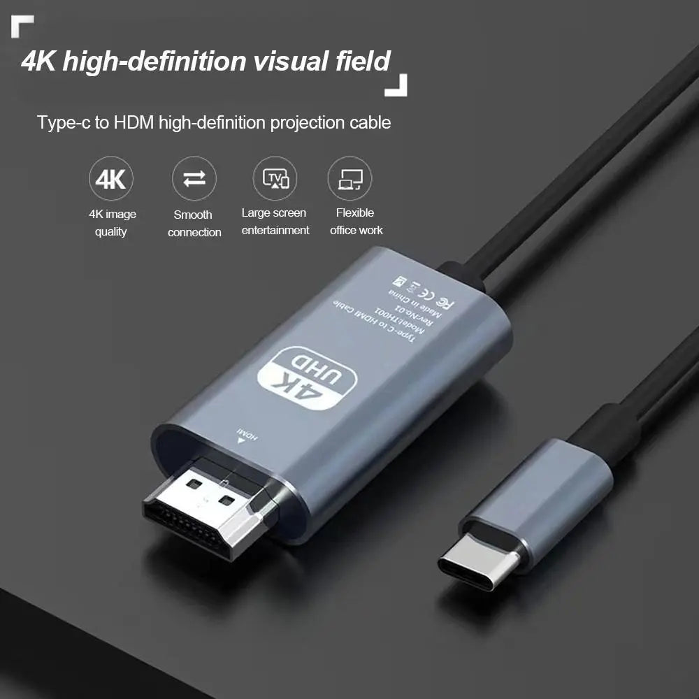 USB-C to HDMI Cable 4K@30Hz – 1.8M Plug & Play Adapter HDMI Adapter Cable HIP