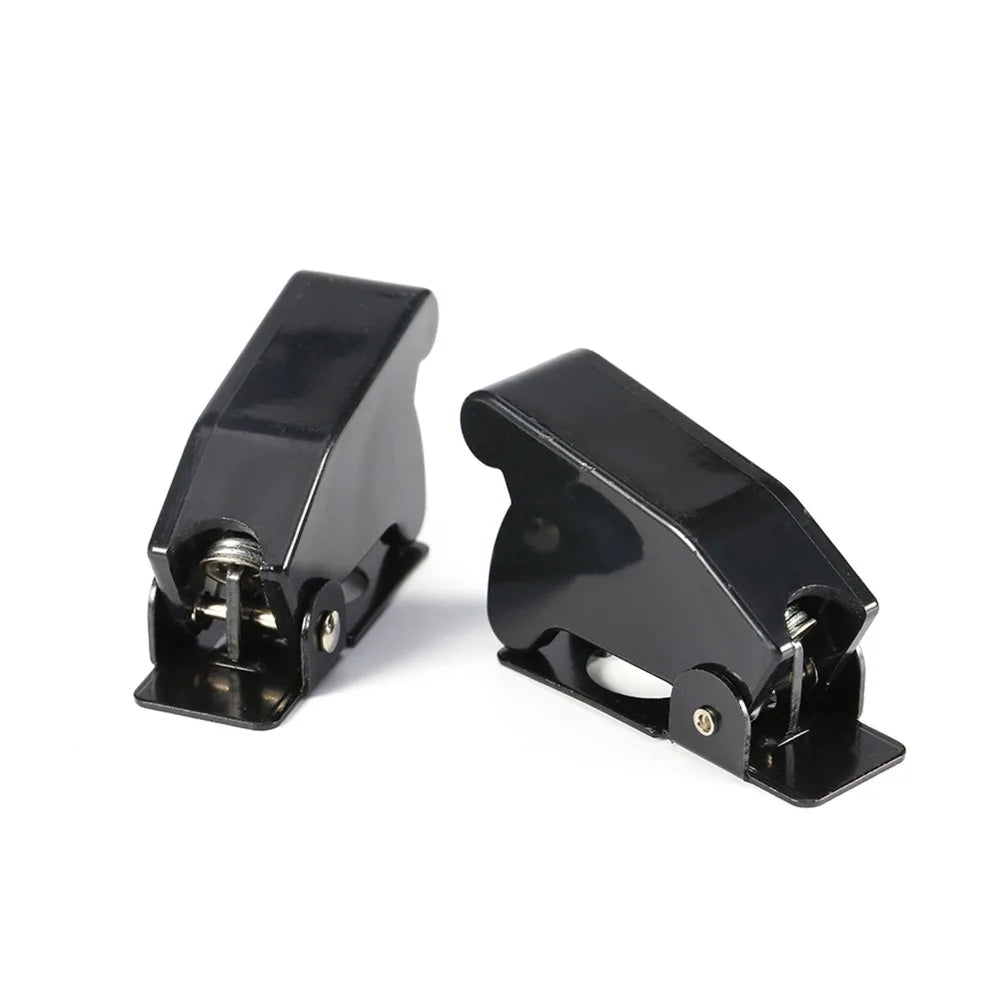 5-Pack Toggle Switch Safety Flip Cover Guards – 12mm Black Toggle Switch Guard HIP