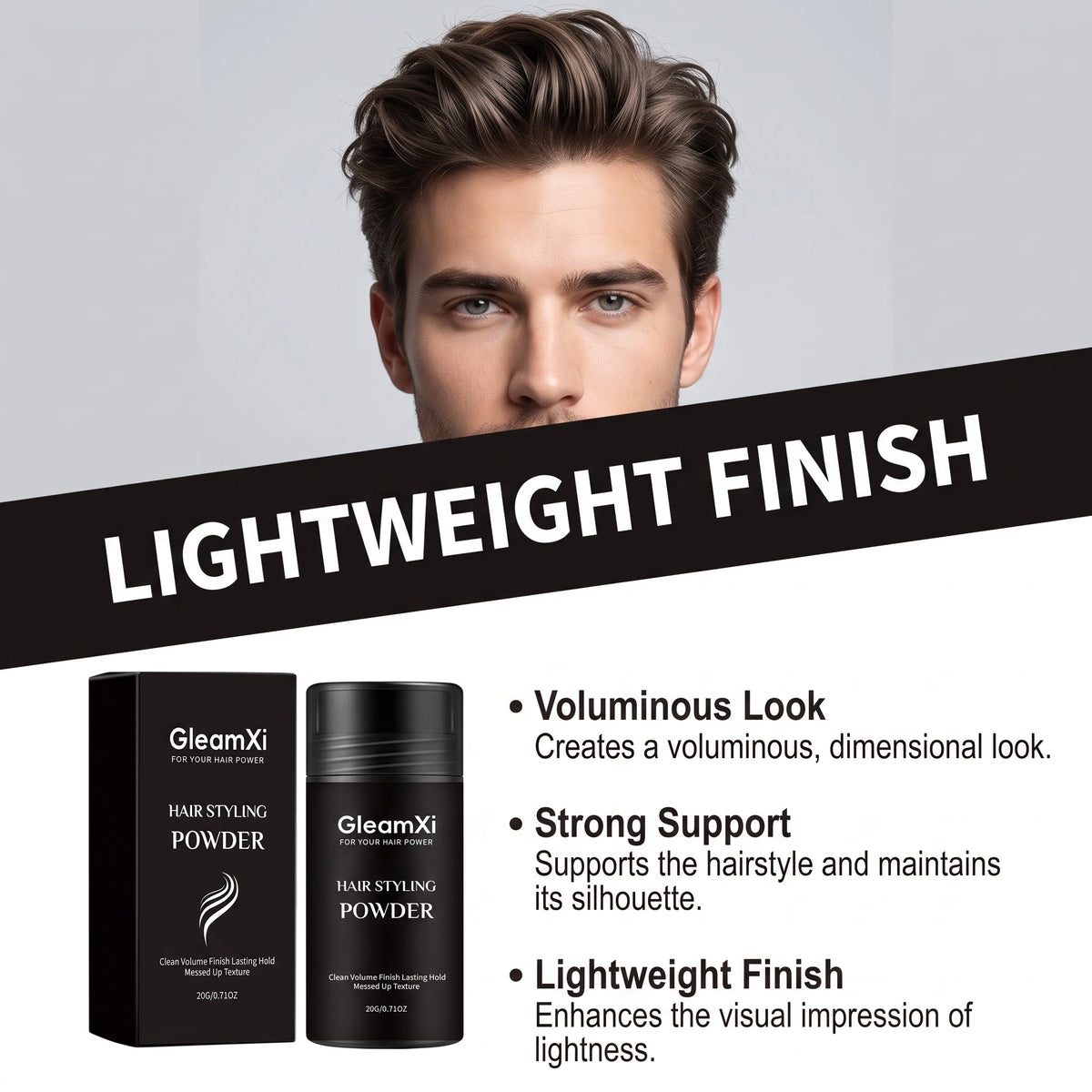 Volumizing Hair Powder – Matte Finish, Oil Control & Root Lift Hair Styling Powder HIP