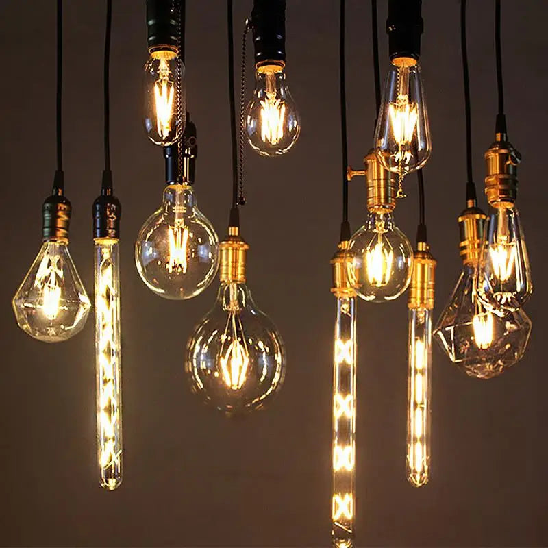2-Pack Retro LED Edison Filament Bulbs E27 E14 – Vintage Warm Light LED Filament Bulb HIP
