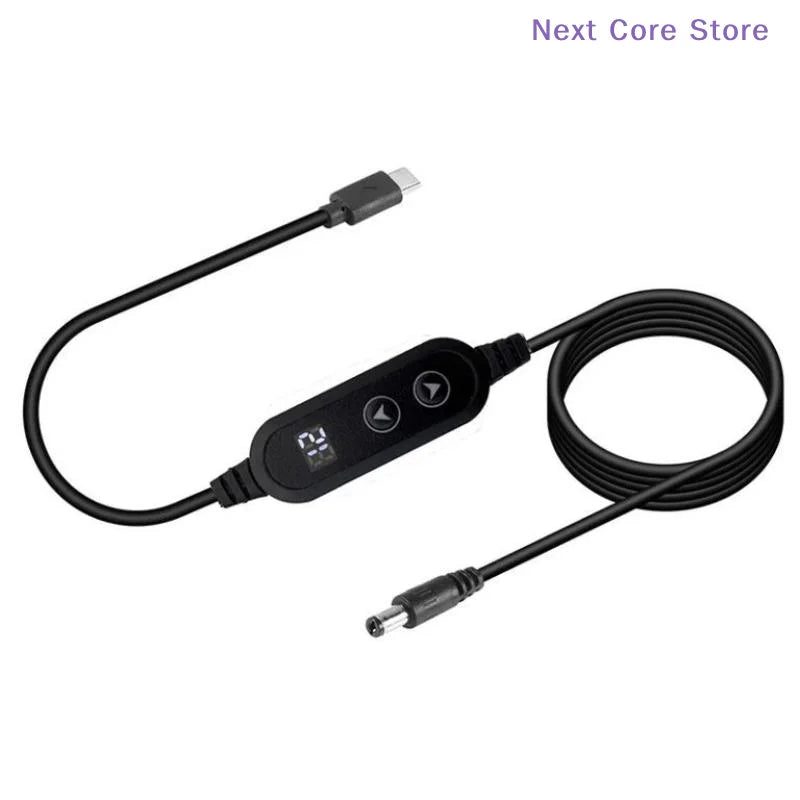 5V to 12V Boost Converter USB-C to DC Cable Adapter | Router Boost Converter Adapter HIP