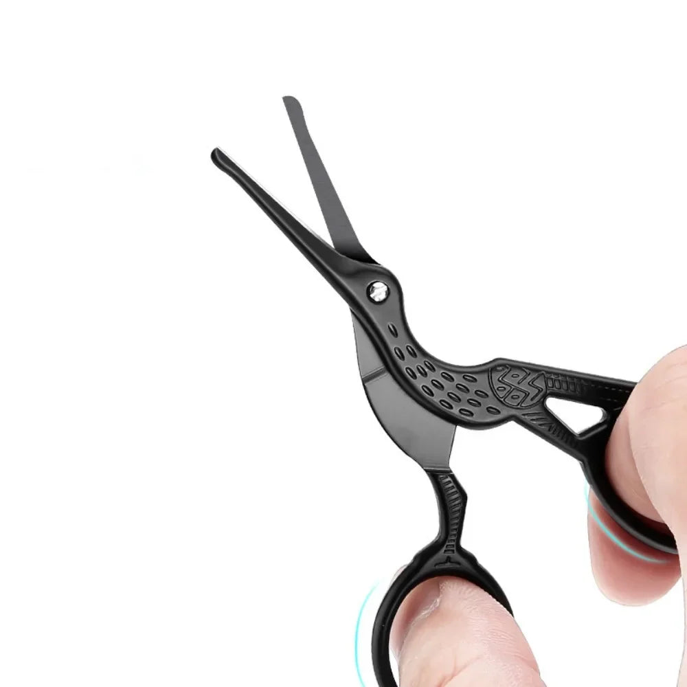 RUZOFO Rounded Tip Facial Hair Scissors – Stainless Steel Facial Hair Scissors HIP
