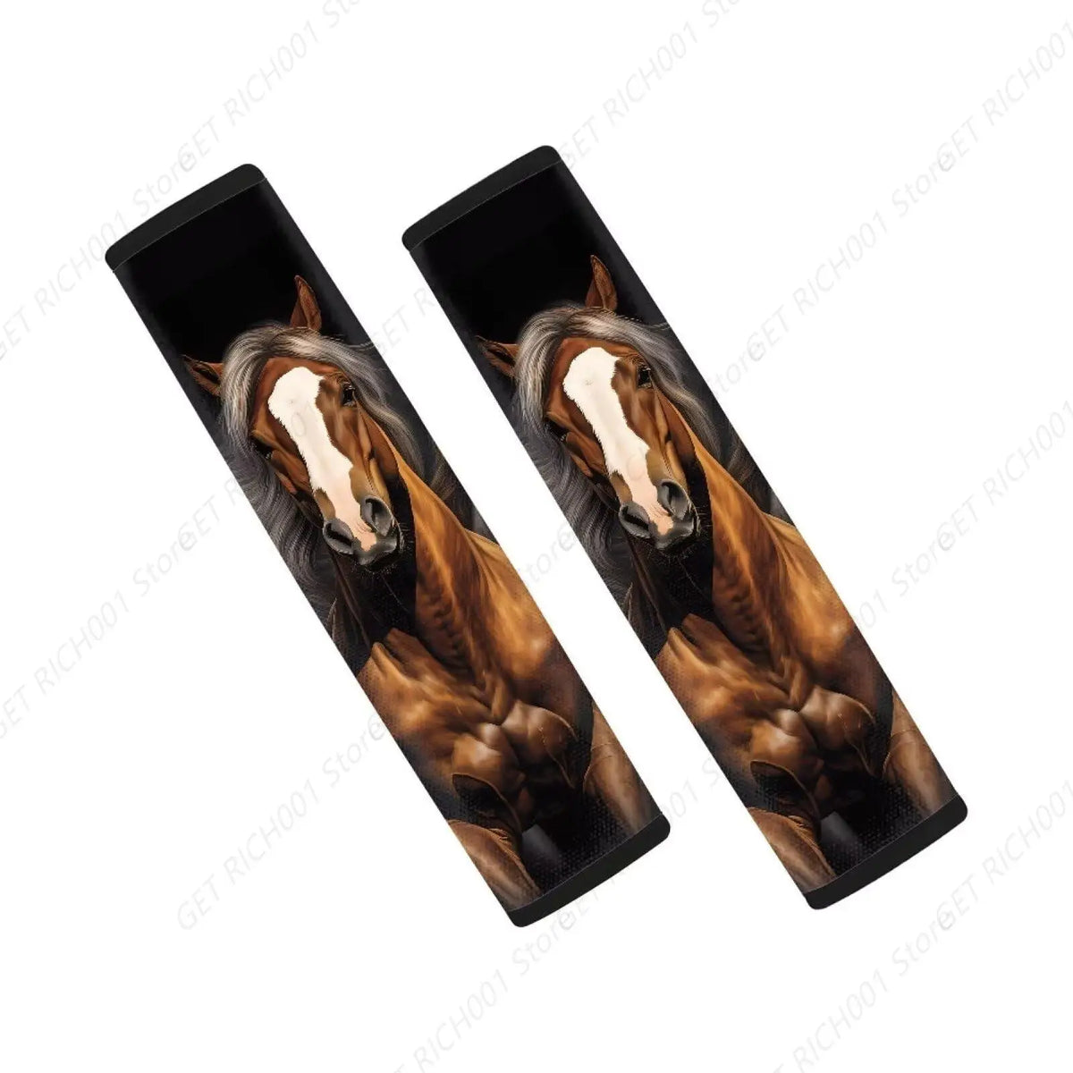 Western Horse Car Seat Belt Shoulder Pads – Set of 2 Seat Belt Cover Set HIP 1