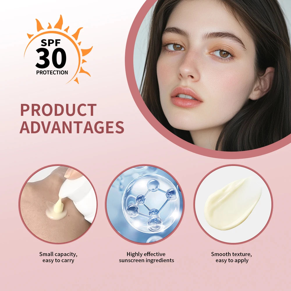 Anti-Pigment Day Cream SPF 30 Brightening Natural Inhibit Melanin Whitening and Spot Removal Outdoor Sun SKincare makeup HIP