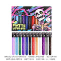 Dragon Ranee 12-Shade Matte Lip Glaze – Halloween Cosplay Set Matte Lip Glaze Set HIP DR160