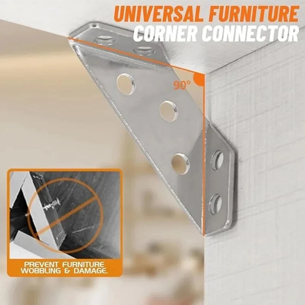 Stainless Steel Right Angle Corner Brackets with Screws Corner Bracket Set HIP