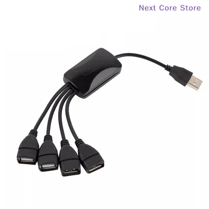 USB 2.0 Hub Splitter – 1 to 4 Port Extension Cable USB Hub Splitter HIP