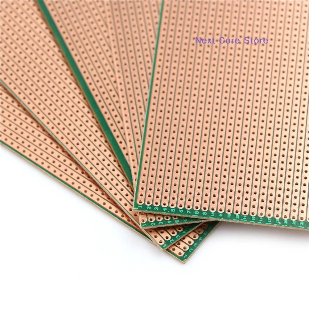 5-Pack Stripboard Veroboard Uncut PCB Board 6.5×14.5cm Prototype PCB Board HIP