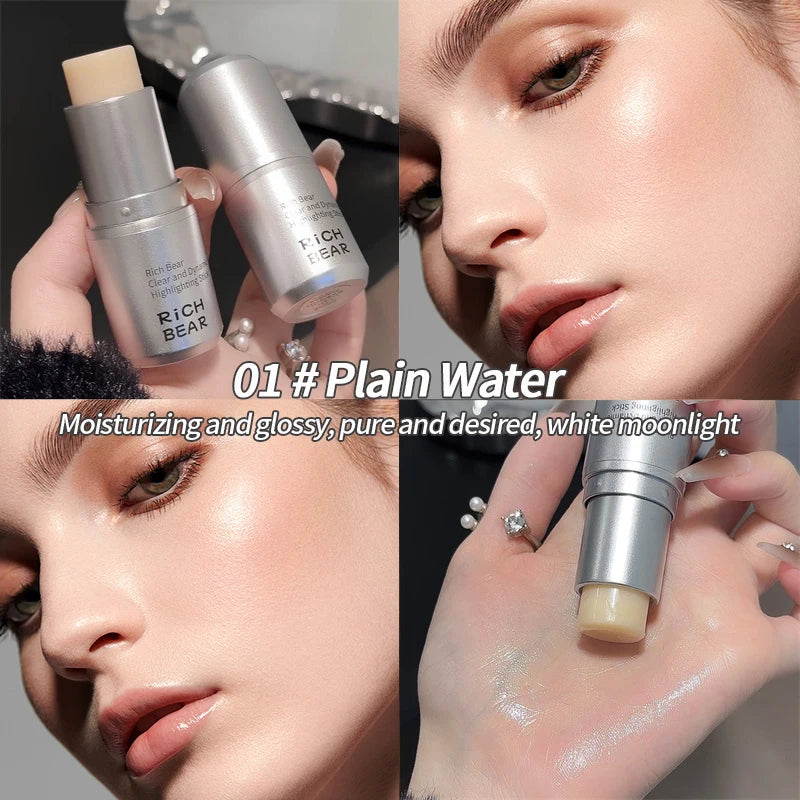Wet and Shiny! Highlighter Stick Brightens the Eyes and Contours the Eyes with Pearlescent Silkworms to Create a Natural and Thr HIP Color01