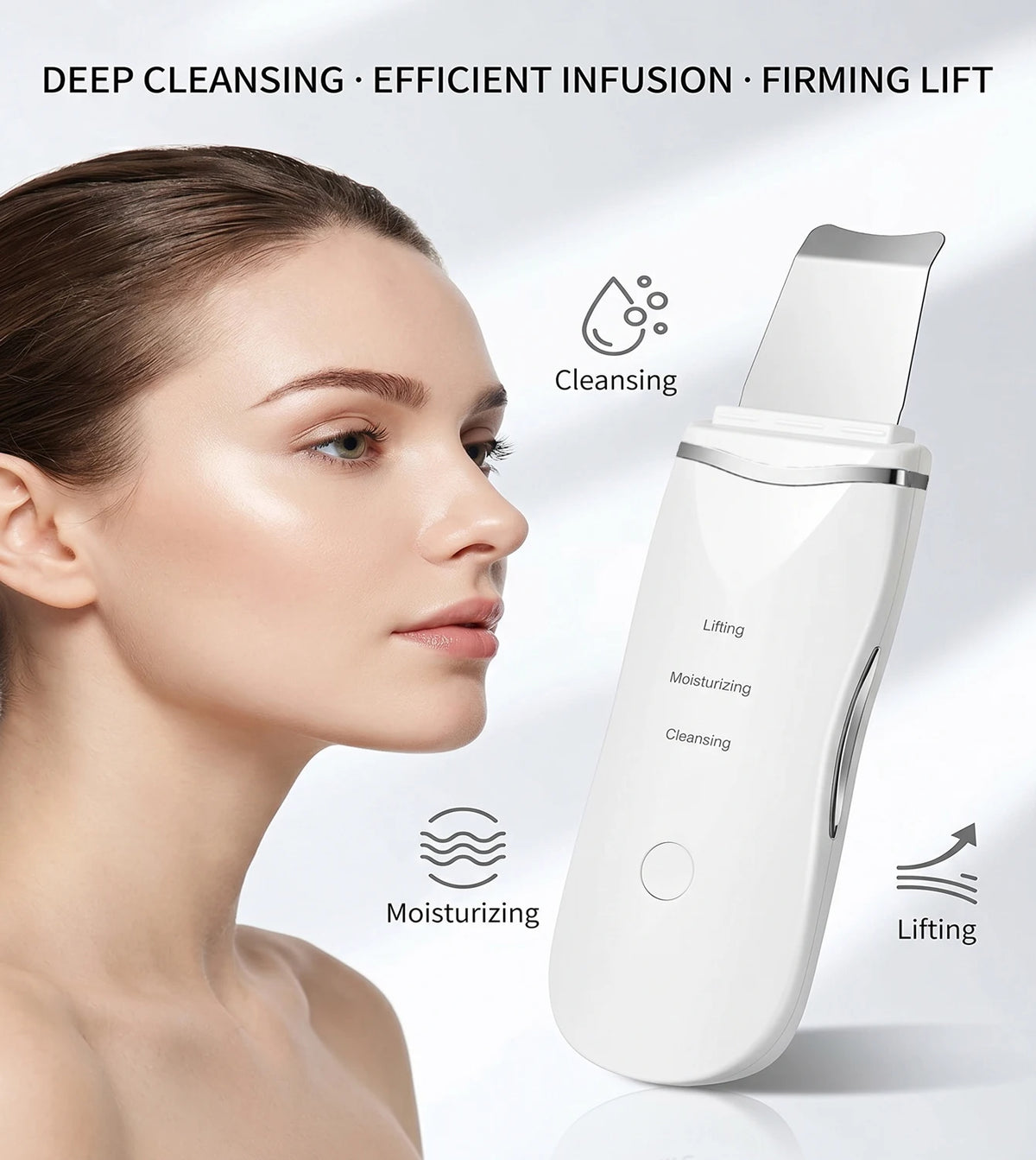 5-in-1 Electric Facial Cleansing Brush & Spa Skin Massager Facial Cleansing Device HIP
