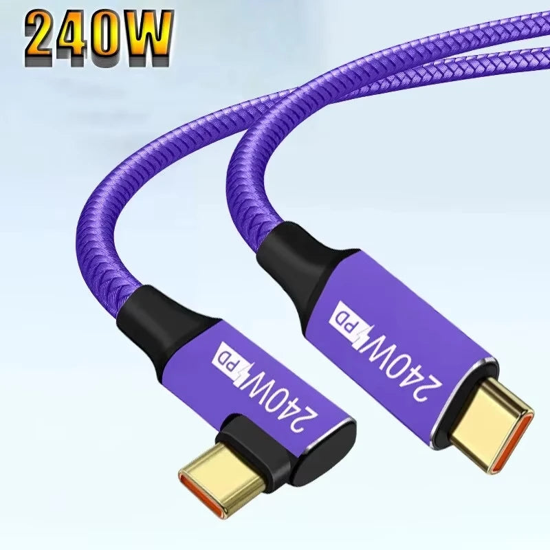 240W USB-C to USB-C Cable PD3.1 Fast Charging – 5A 48V USB-C Charging Cable HIP