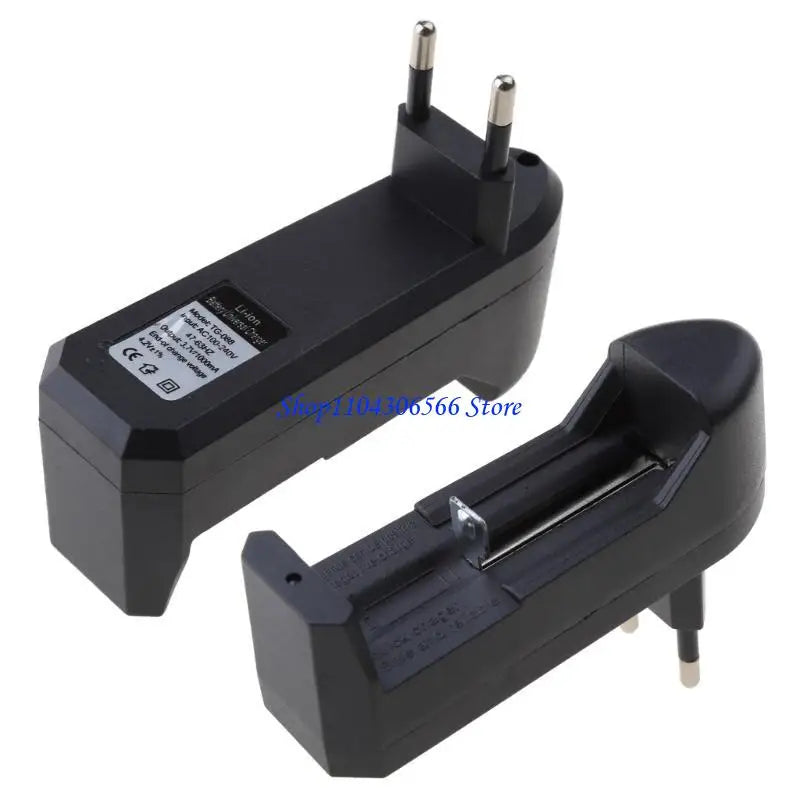 1-Bay 3.7V Lithium Battery Charger – 18650 14500 16340 Lithium Battery Charger HIP