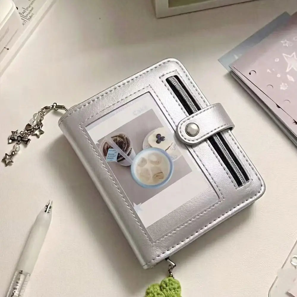 M5 PU Leather 5-Ring Binder Notebook with Photo Window Binder Notebook HIP