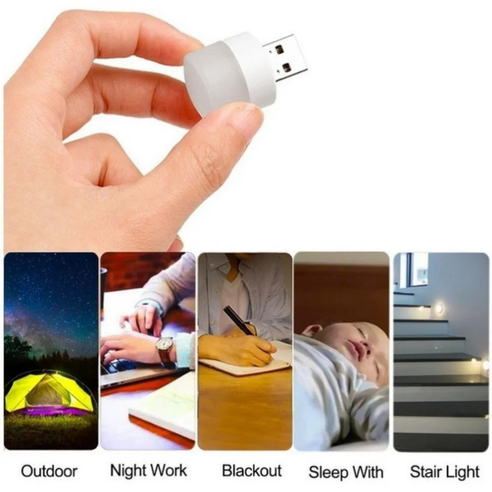 5-Pack Mini USB LED Night Light 5V 1W – Warm & Cool White USB LED Night Light HIP