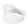 Air Conditioner Window Adapter Flat Mouth Exhaust Hose Connector Tube Connector for 5.9in 5in Pipe Mobile Air Conditioning HIP WHITE