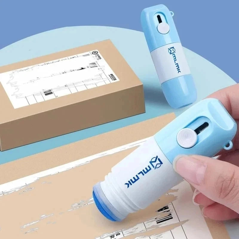 2-in-1 Privacy Correction Fluid & Box Cutter | Office Tool Privacy Correction Tool HIP