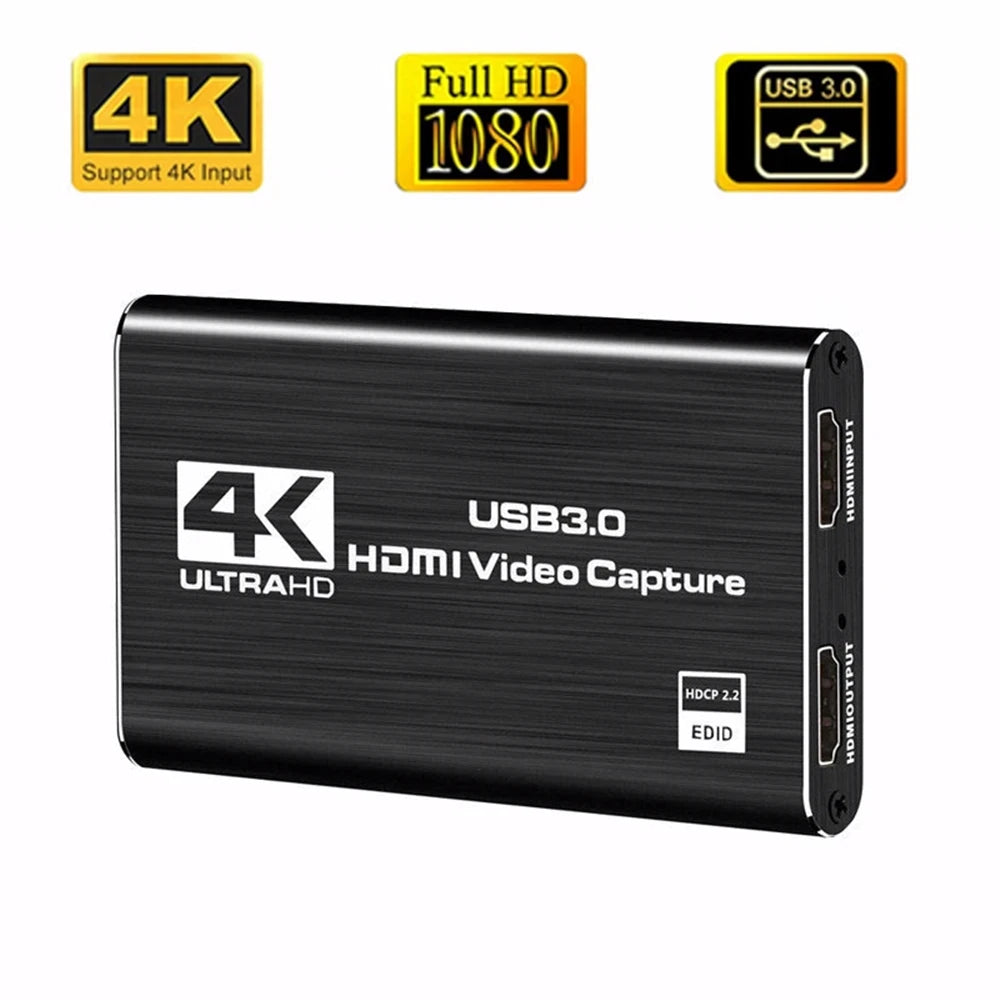 4K 1080p 60fps HD Video Capture Card – USB 3.0 Streaming Video Capture Card HIP