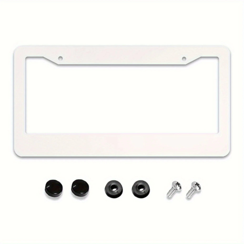 Cute Cat License Plate Frame – Paw Print & Heart Design License Plate Frame HIP
