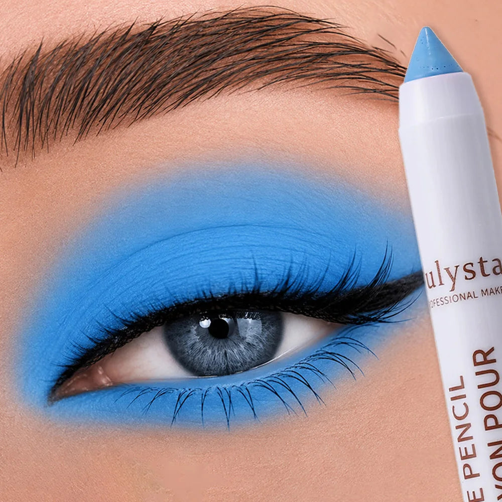 Pearly Eyeshadow Highlighter Stick Pencil Waterproof Glitter Matte High Pigment Eyelid Under Crease Eye Shadow Painted Makeup HIP A04