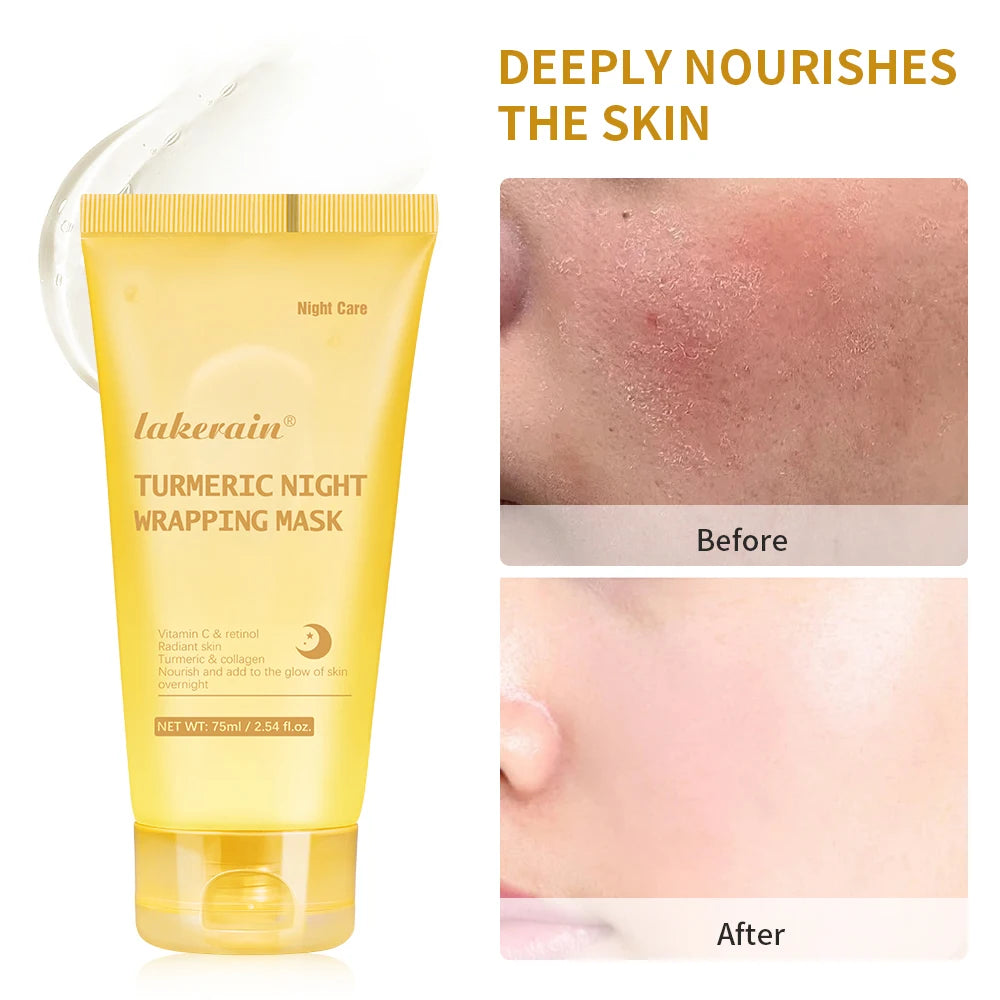 Korean Skin Care Deep Collagen Mask Peel Off Mask Face Anti Wrinkle Lifting Bio Masks Night Wrapping Woman Overnight Skin HIP turmeric