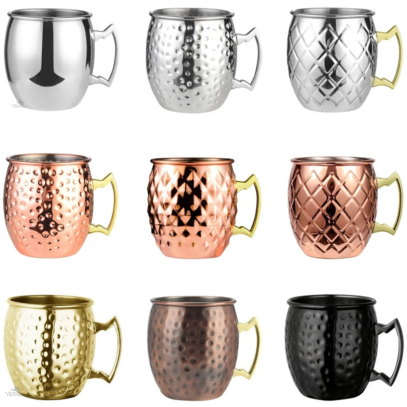 550ml Hammered Copper Moscow Mule Mug – Beer & Cocktail Cup Cocktail Beer Mug HIP