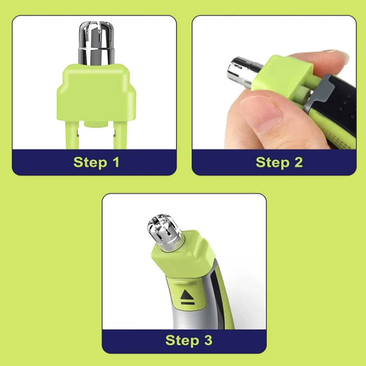 2pcs Nose Hair Trimmer Replacement Head Ear Hair Trimmer Head Quick Protective Cover for QP220 QP2515 for QP2520 QP6510 QP6530 HIP