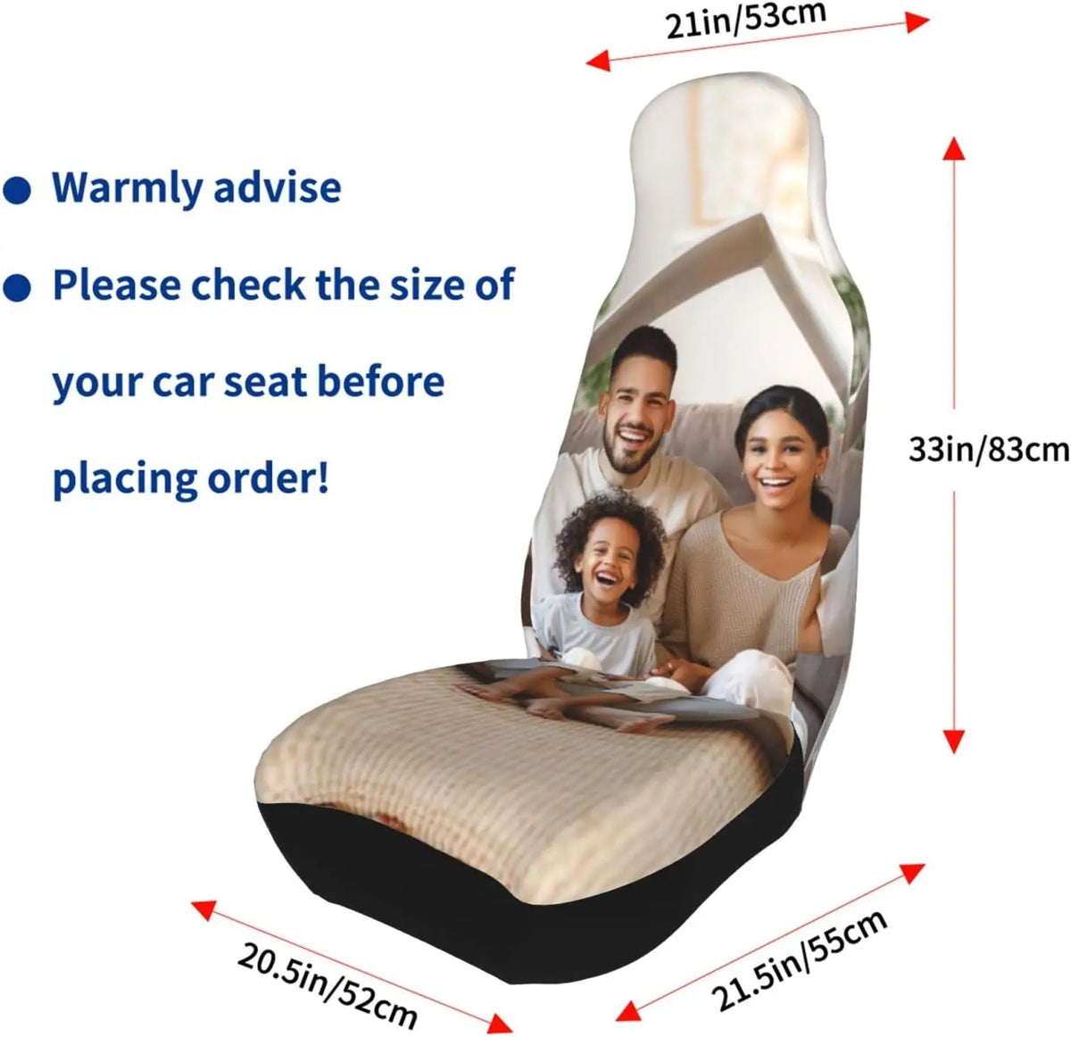 Custom Car Seat Covers Set of 2 – Personalized Front Seats Custom Seat Covers HIP