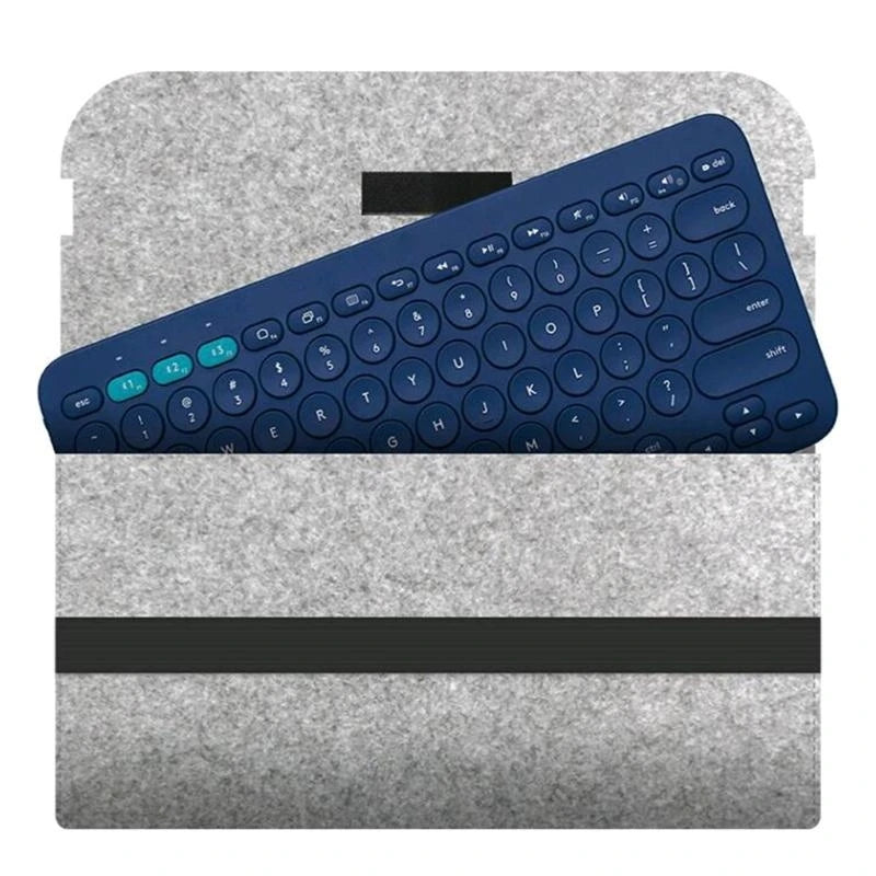 Felt Keyboard Sleeve Bag for Logitech K380 K480 Wireless Keyboard Storage Bag HIP 02DD13AC802689-LG-38 CN