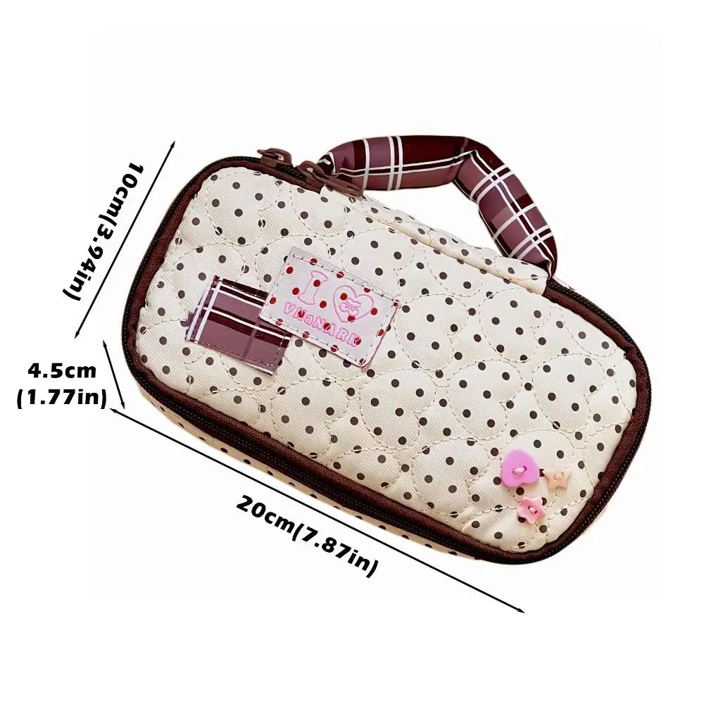 Large Capacity Polka Dot Pencil Case – Holds 60 Pens Pencil Case Pouch HIP