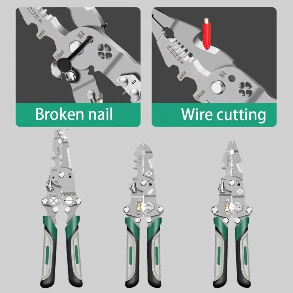 Foldable Wire Stripper & Crimper – Multifunctional Electrical Pliers Wire Stripper Pliers HIP