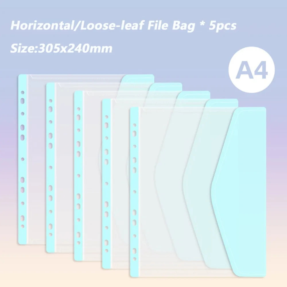 A4 Loose Leaf File Folder – Transparent Storage Bag File Folder HIP Inner Bag 03