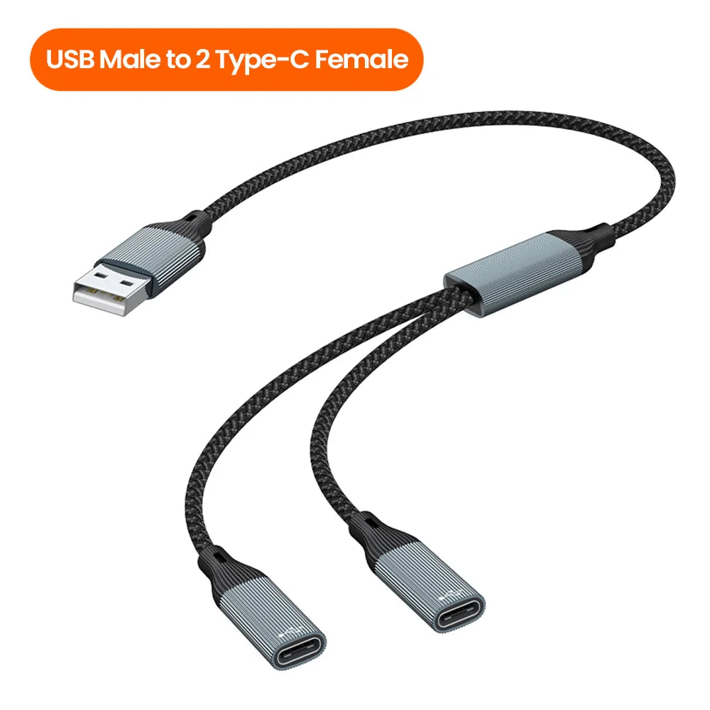 Elough 3-in-1 USB to Type-C HUB OTG Adapter – USB 3.0 USB-C Hub Adapter HIP usb to 2 type c