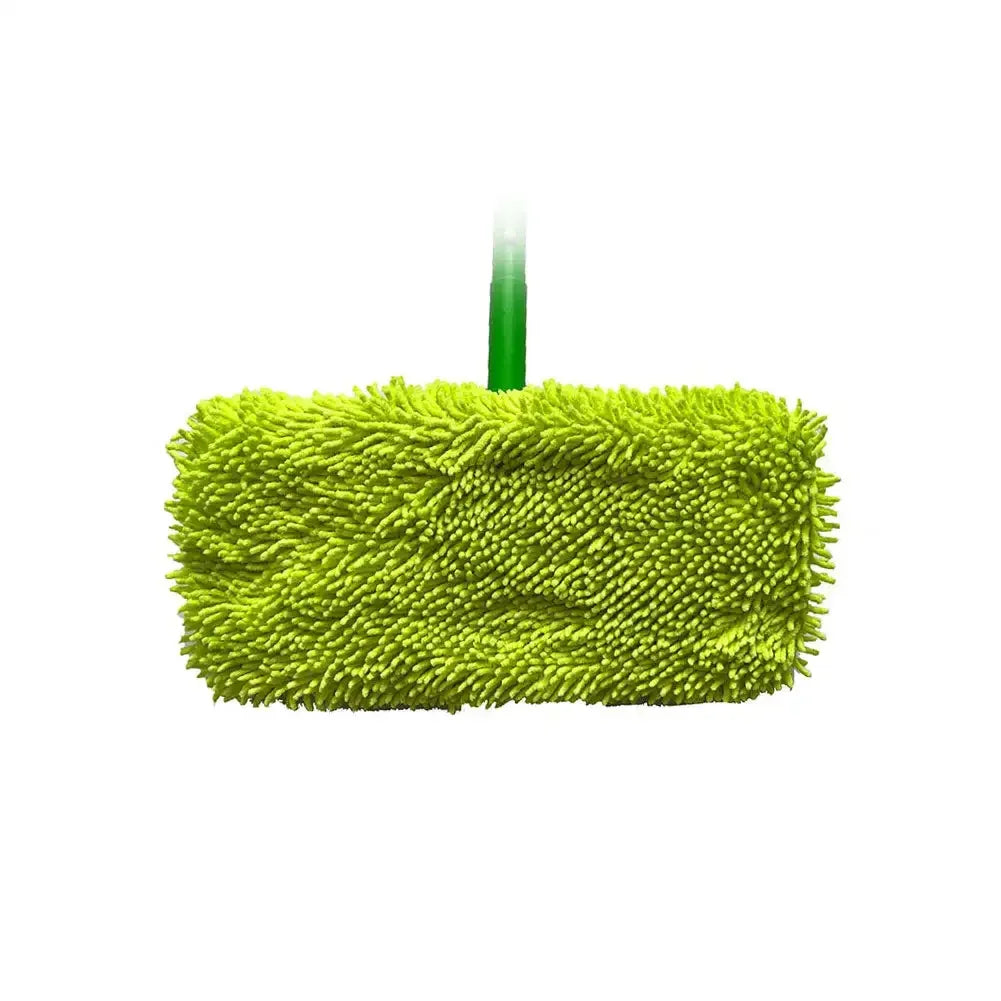 Sweep Wet & Dry Cleaning Cloths Reusable Microfiber Mop Pads Green Furniture Flooring Mop Head Replacement Washable Rag Towel HIP Chartreuse Chenille 45.3cm