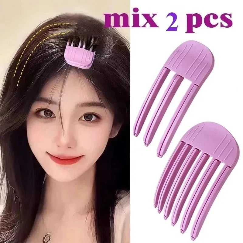 Volumizing Hair Root Clips – Fluffy Curling & Bang Rollers Hair Volumizing Clip HIP C688-Mix-Purple-2pcs