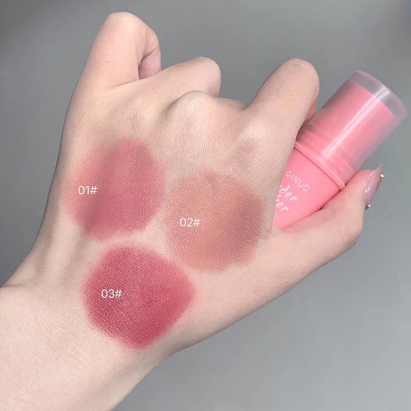 SHAQINUO Energizing Blush Stick - Natural Matte Finish, Creamy Texture, Easy to Blend for a Youthful Glow HIP