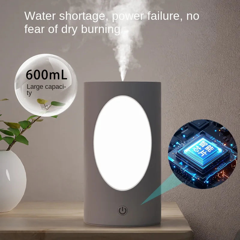 Tree Hole Humidifier – USB Night Light & Aromatherapy 600ml Mini Humidifier HIP